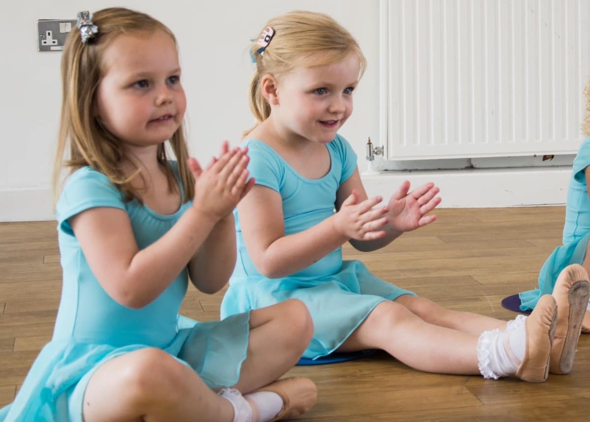 Toddlers enjoying a ballet class