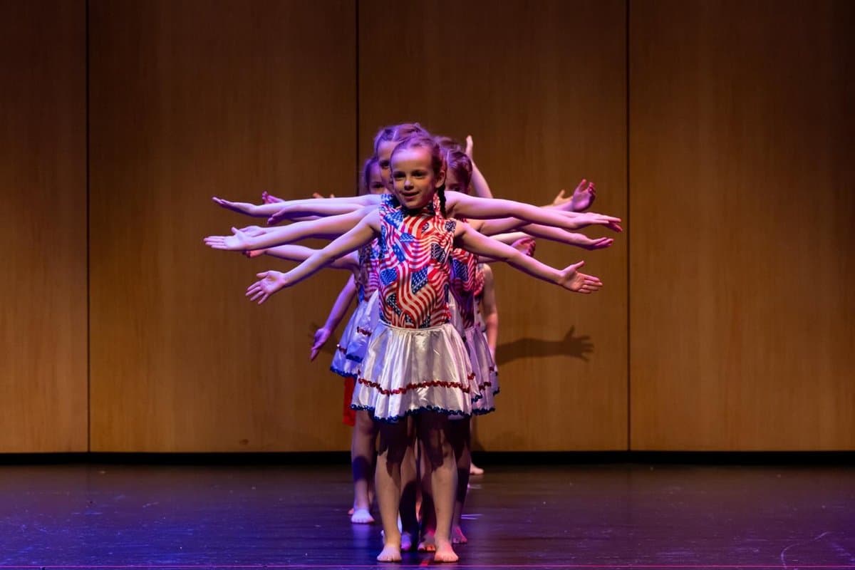 Americana group number performed on stage
