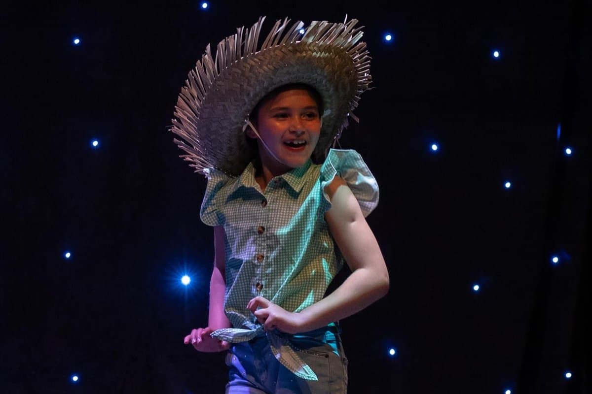 Cowboy solo performance on stage